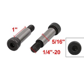 Sydien 6Pcs Alloy Steel Shoulder Bolt 5/16-Inch Shoulder Dia 1-Inch Shoulder Length 1/4-Inch-20 UNC Thread