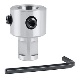 Accusize Industrial Tools 3/4 in. Annular Cutter Extension for a 3/4'' / 19.05 mm Weldon Shank Annular Cutter, 1" Long, Weldon Adapter, 0519-0025