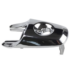 RLB-HILON Chrome Exterior Door Handle Lock Cylinder Cover Compatible with Ford Explorer 2011 to 2019 Year, Front Driver Side, BA1Z-78218A14-A