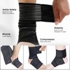 Ninnyi 4 Pcs Compression Bandage, Breathable Bandage for Knee Wraps