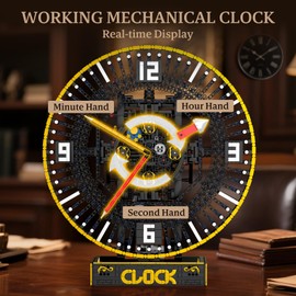 Mould King 10160 Cyberpunk Grand Clock Building Set - 3675+ PCS Motorized DIY Clock Model with Mechanical Gears, APP Control & Real-Time Display, Advanced Engineering Toy for Adults & Teens 14+