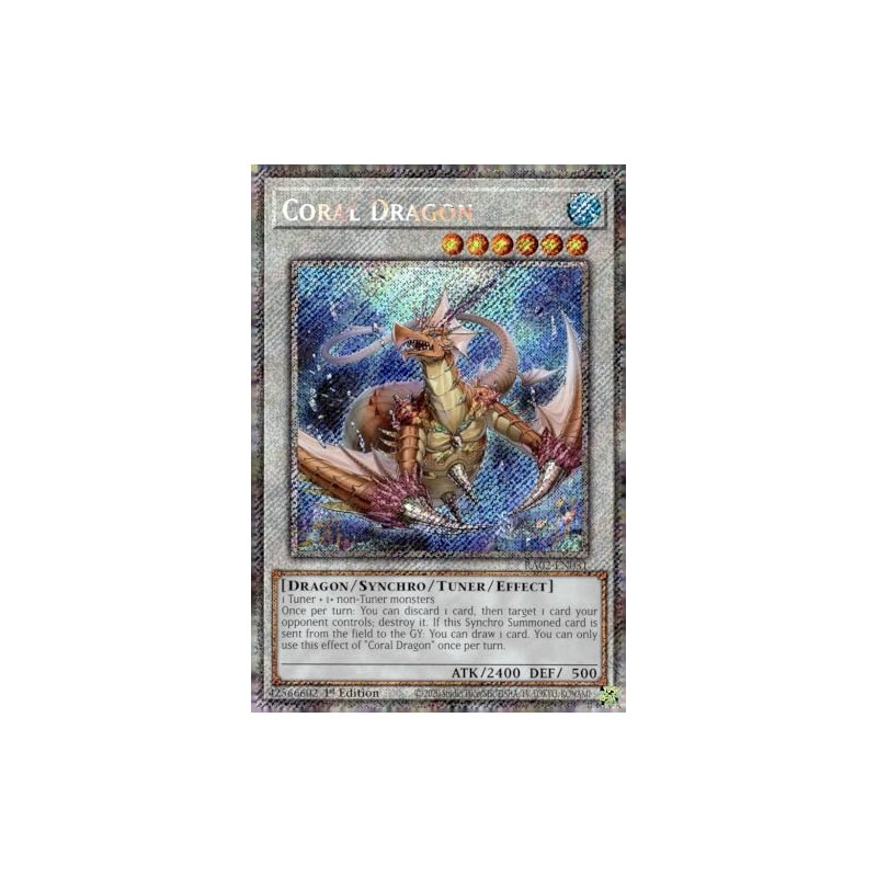 Coral Dragon (Platinum Secret Rare) - RA02-EN031 - Platinum Secret