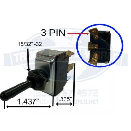 Kenworth TOGGLE SWITCH SPDT PETERBILT / KENWORTH 1604831 16-04831