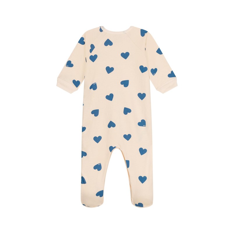 Petit Bateau Unisex Baby Long Sleeve Pyjamas, Avalanche/Beach