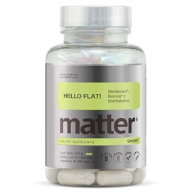 Matter Hello Flat! Suplementos Alimenticios con Metabolaid®, BioCore® Optimum Complete, Melisa y Hierbabuena | Apoya el Bienestar Digestivo y el Metab