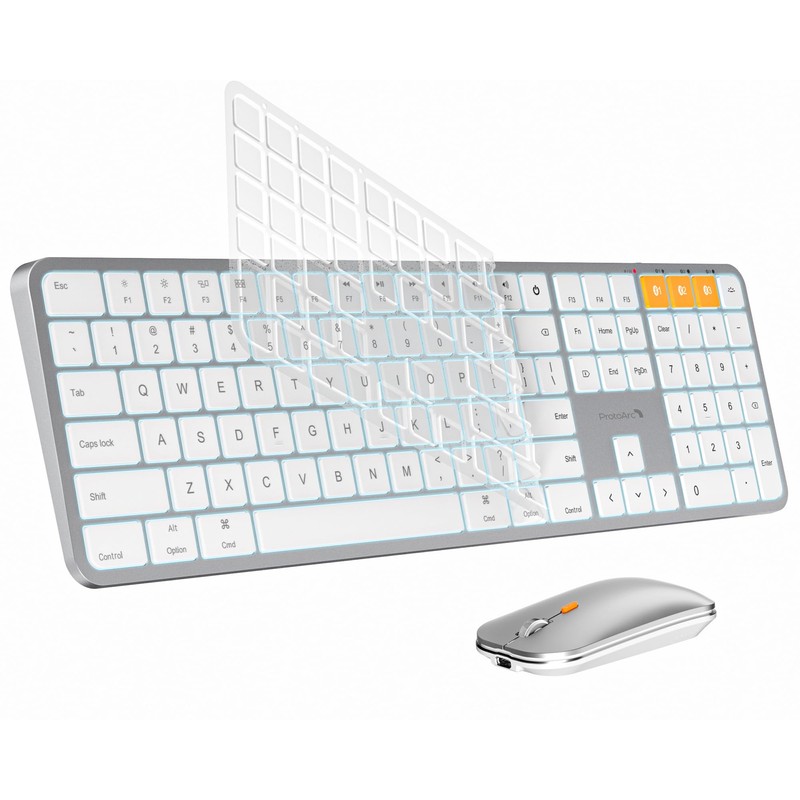 Silicone Keyboard Cover for ProtoArc KM100-A Backlit Bluetooth Keyboard and