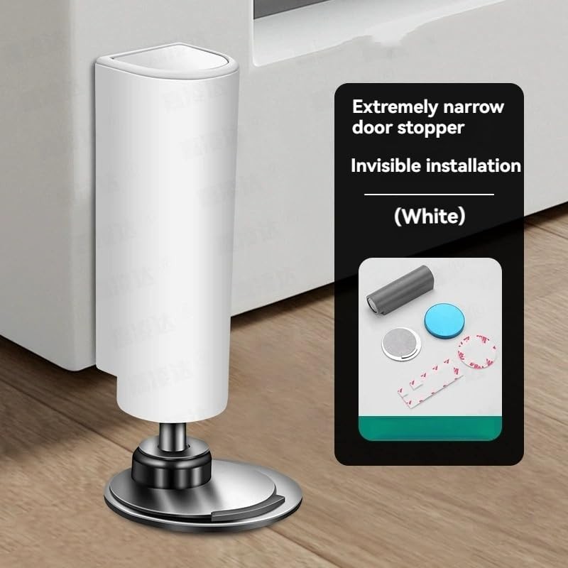 Magnetic Door Stoppers 2 Pack, No Drilling Strong Adhesive Door
