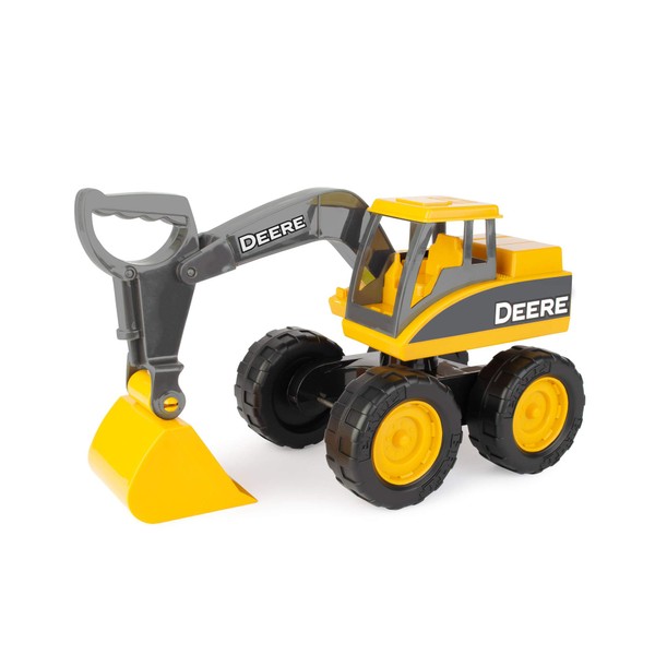 John Deere Sandbox Big Scoop Excavator Toy with Tilting Dump Bed - Construction Toys - Frustration Free Packaging FFP - 15 Inch