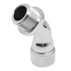 Tiardey Silver Chrome-Plated G1/2" Elbow Adapter for Shower Head Extender