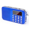Prunus L-218AM-BLUE FM/AM Radio with Micro TF card USB MP3,