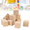 12Pcs Pine Wood Wooden Blocks, Approx. 4 X 4 X