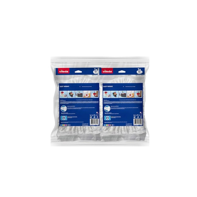 Vileda Easy Wring - Pack de 2 Repuestos Trapeador Mop