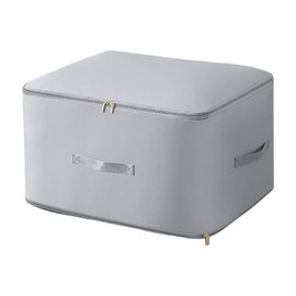 ALI2 Compression Packing Cubes 54x42x30cm,Portables Packing Organisers with Handle and Zipper,Travel Packing Cubes,Travel Bags Organiser Large for Compression Duvet,Clothes (Grey, 54x42x30cm)