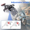 LYPPUL Motorcycle Number Plate Holder, Universal Number Plate Holder, Adjustable