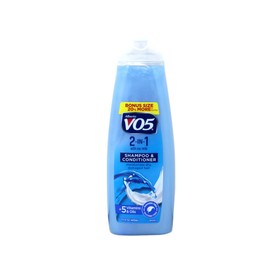 VO5 Alberto 2-in-1 Shampoo & Conditioner with Soy Milk, + 5 Vitamins & Oils, 15 fl oz (Pack of 2)