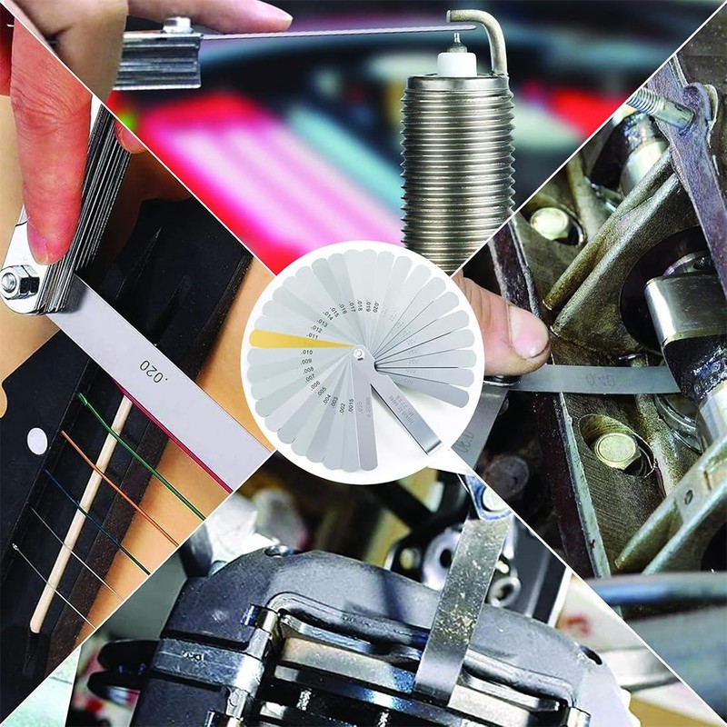 Thickness Gauge Set, 32 Metric/Inch Markings for Measuring Gap Widths