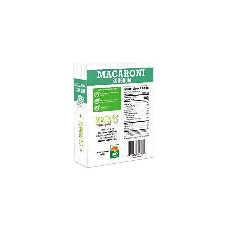 Organic Sorghum Macaroni, 8.8oz, New Concept Pasta (6)