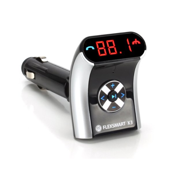 GOgroove FlexSMART X3 Mini Bluetooth FM Transmitter for Car Radio