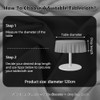 AUAUY Round Table Cloth Wipe Clean Tablecloth 120cm Diameter, Polyester