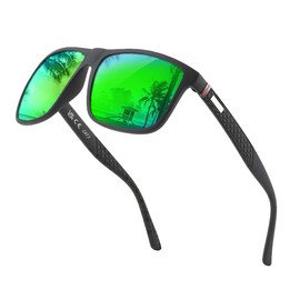Perfectmiaoxuan Polarised Sunglasses Men/Women; Vintage/Classic/Elegant Glasses Frame; HD Pilot Lenses; Golf/Driving/Fishing/Travel Glasses/Outdoor Sports Fashion Sunglasses, 【d1】Green