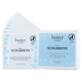 butter LONDON Scrubbers 2-in-1 Prep & Remover Wipes, 3.27 Oz.