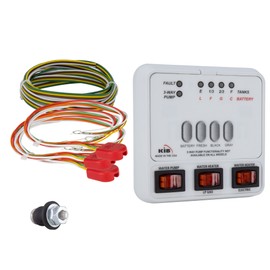RV Tank Sensor Monitor Panel M23 | KIB Replacement | Includes Wire Harness Kit | Level Sensor | Fresh Water or Holding Tank Level Sensor (White)