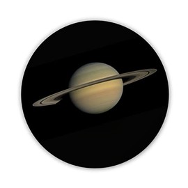 Saturn (A) Planet Badge - Large 45 mm Pin Button Badges - Funny Birthday Christmas Gifts For Him Her - Fancy Dress Party Sign - Space Science Geek Scientist Astronomy Astrology Astrological