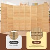Bamboo Room Divider 8 Panel Wall Divider, 142'' W x