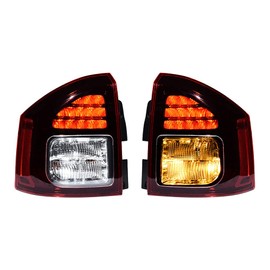 AMOPACORP Left Right LR Driver Passenger Rear Back Brake Stop Tail Light Lamp Compatible with Jeep Compass Facelift Models 2014 2015 2016 2017