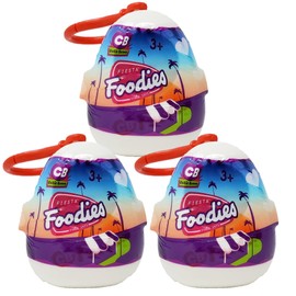 Fiesta Toys Cutie Beans Foodies - Lote de 3 cápsulas