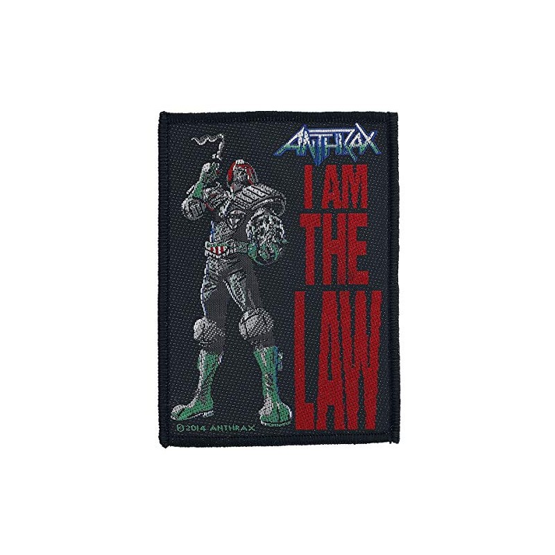 Anthrax I Am The Law Unisex Patch Multicoloured 100% Polyester