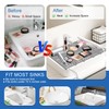 Mofason Bathroom Sink Top Cover Space Saver,Silicone Makeup Organizer Mat
