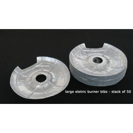 Durable Packaging Large Electric Disposable Foil Burner Bib #6200L (25)