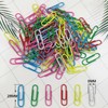 Pack of 100 Assorted Coloured 28mm Paper Clips in Hang