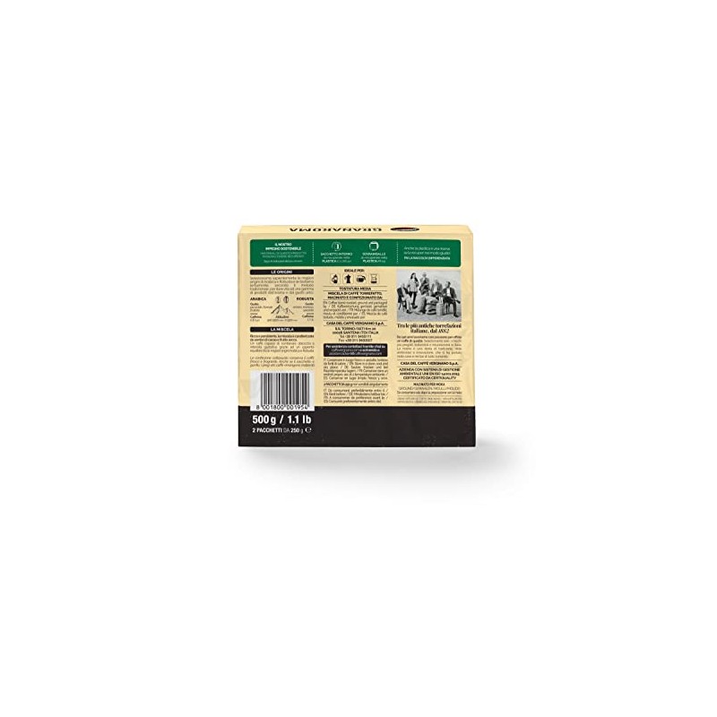 Caffè Vergnano 1882 Granaroma ground coffee - 2 packs x