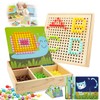 Ryvera Mosaic Peg Game for Children, Toy from 2 3