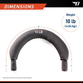 Bionic Body 10-lb. Weighted Shoulder Sandbag Strength Training Workout Gear for Home Gym BBCH-2010