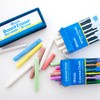 BAZIC Colored (12 Pcs) + White (12 Pcs) Chalk +