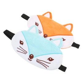 Healeved 4pcs Cartoon Eye Mask Portable Eye Cover for Boys and Girls Lightproof Sleeping Masks for Travel Home