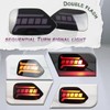 GEEGEETOP Red Lens LED DRL Rear Reflector Bumper Fog Light