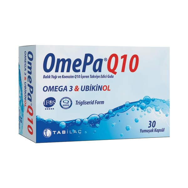 Omepa-Q10 Omega3 & Ubiquinol 30 Kapsül