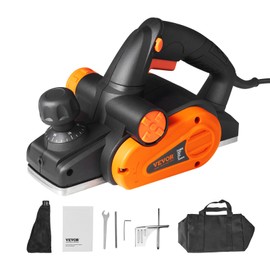 VEVOR Electric Hand Planer, 3-1/4" Width Corded, 16500 RPM High-Speed Powerful Handheld for Woodworking, Wood Chamfer DIY, Smooth Finish Carpentry Tool, FCC-SDoC