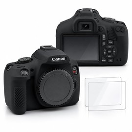 Seltureone Case for Canon EOS Rebel T7/T6 with 2-Pack Screen Protector