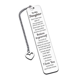 Easter Basket Stuffers, Easter Gifts for Teens Daughter, Daughter Bookmark from Mom, Daughter Easter Gifts, Christmas Birthday Gifts for Daughter, to My Daughter Graduation Gifts for Her Daughter