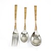 IBA Indianbeautifulart Copper Steel Cutlery Set of 3 Pcs Serving