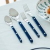 Rivet ABS Faux Wood Handle Silverware Set - 6-Piece Stainless