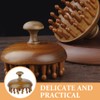 FRCOLOR Wood Scalp Massage Comb Handheld Hair Massager Scalp Head