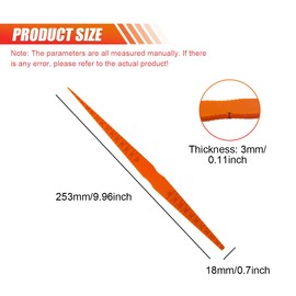 SKERJOVL Plastic Car Door Panel Gap Alignment Gauge, Tapered Feeler Measuring Tool for Auto Body, Snake Ruler Tool for Most Vehicles (4PCS)