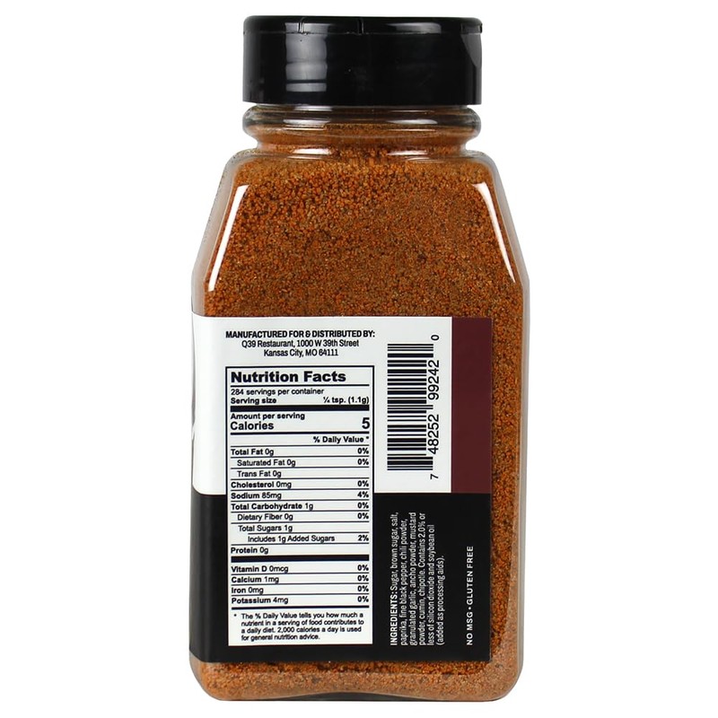Q39 Rib Rub Seasoning - Large 11 Oz, 1