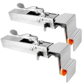 Drawer Front Installation Clamps, Adjustable Drawer Fixing Clamp, Drawer Clamps for Quick & Easy Installation of Drawer Fronts, 2 Pack（Silvery）